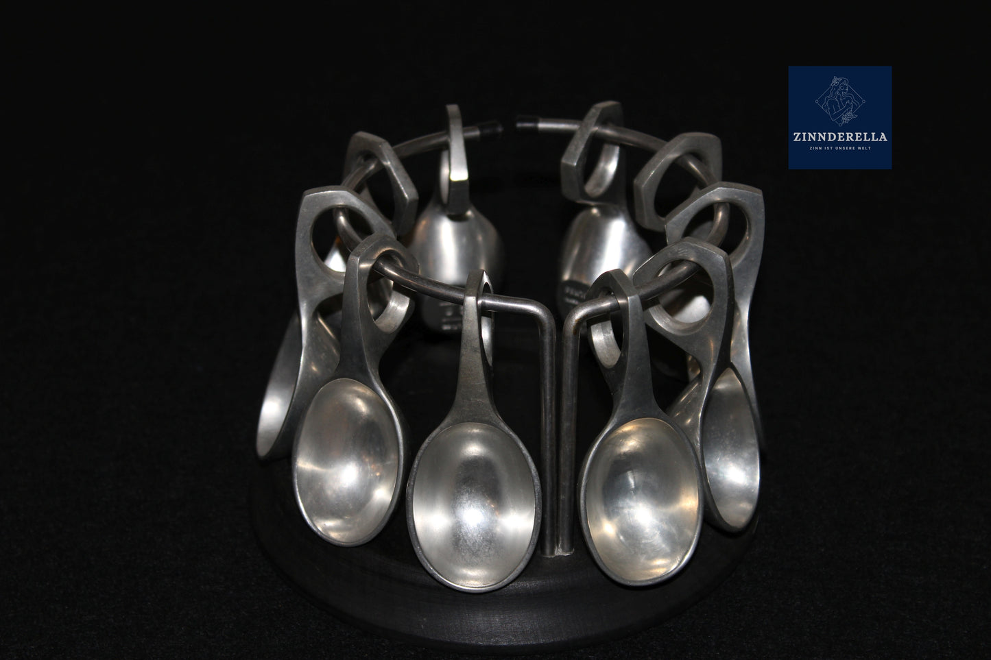 Trinklöffel W. & S. SØRENSEN, Set 10 Stück mit Halter