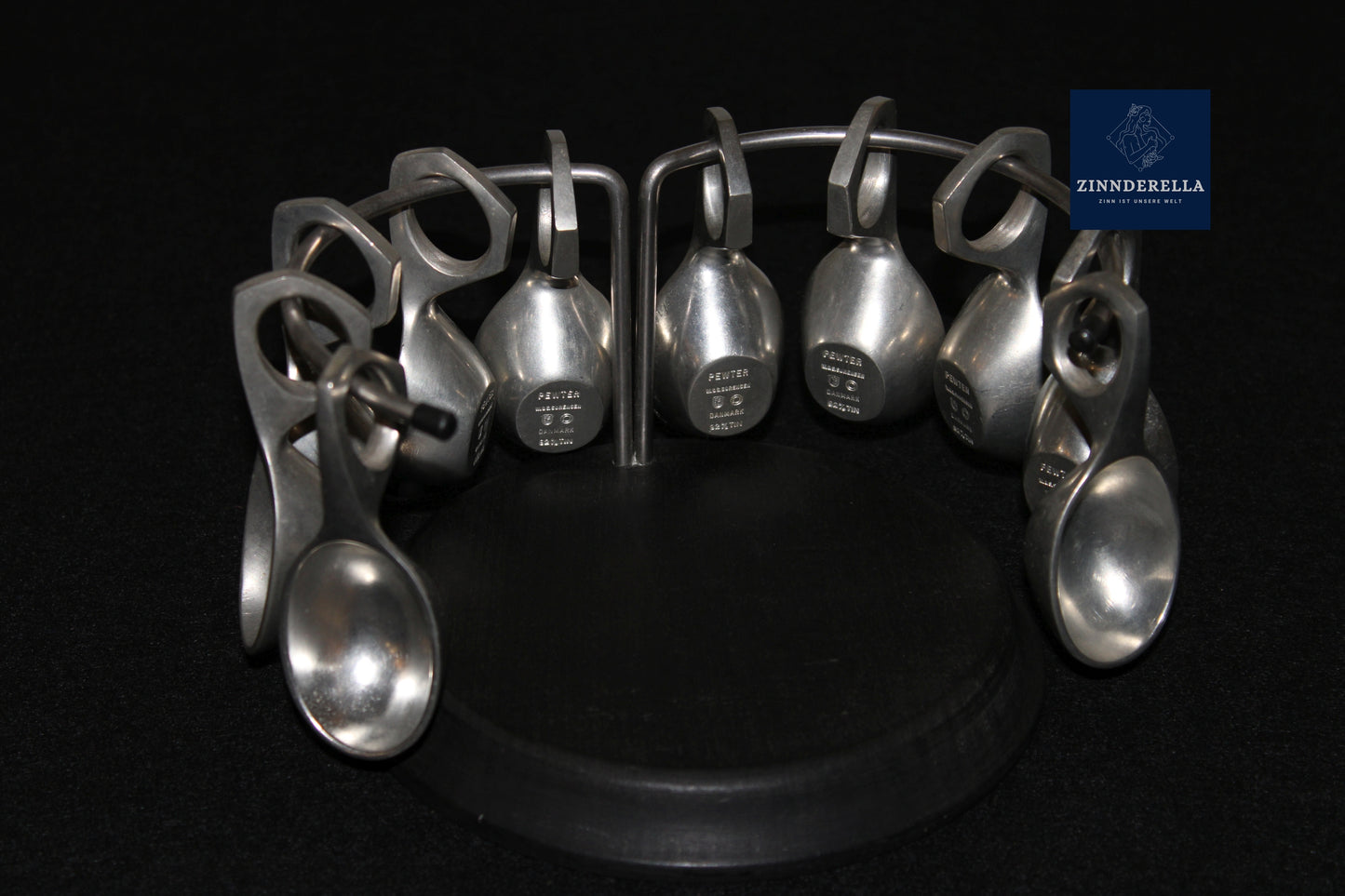 Trinklöffel W. & S. SØRENSEN, Set 10 Stück mit Halter